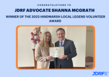 JDRF advocate Shanna McGrath receives Mark Butler Local Legend Award