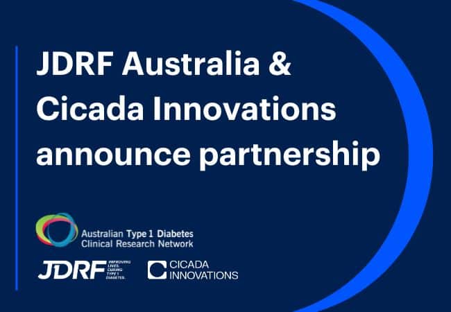 JDRF Australia and Cicada Innovations partner to progress research breakthroughs