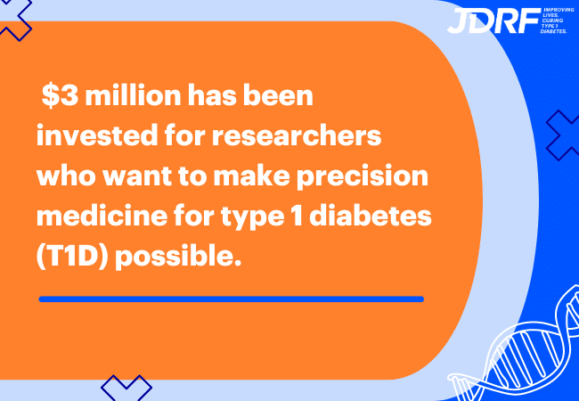 $3M invested for researchers working towards precision medicine for type 1 diabetes