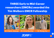 Three Early to Mid-Career researchers (EMCRs) awarded the Tim Welborn Fellowship