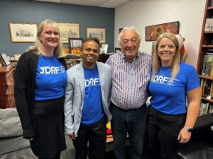 Committee Chair Dr Mike Freelander meets with JDRF staff who live in the electorate of Macarthur