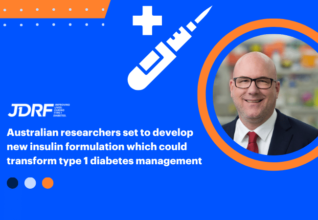 Australian researchers set to develop new insulin formulation which could transform type 1 diabetes management